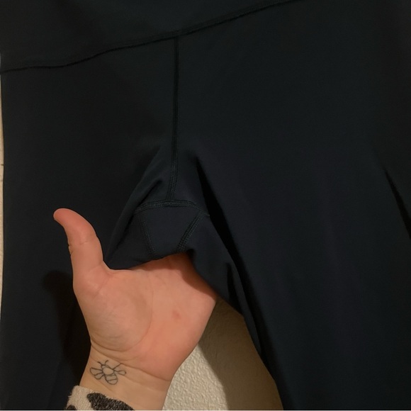 Lululemon Ready Set Go Crop Running Leggings  (21")Submarine Blue Size 12 - Picture 8 of 16